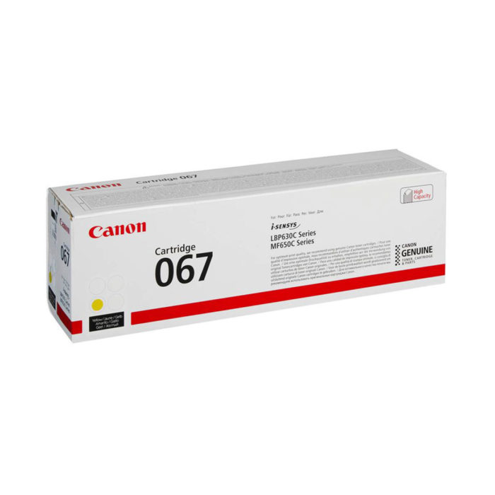 OEM toner cartridge Canon 067 Yellow