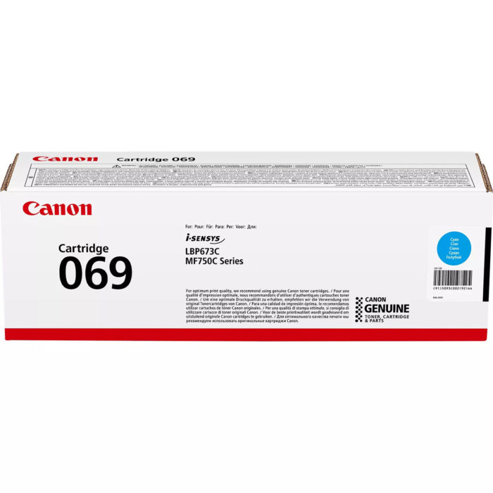 OEM toner cartridge Canon 069 Cyan