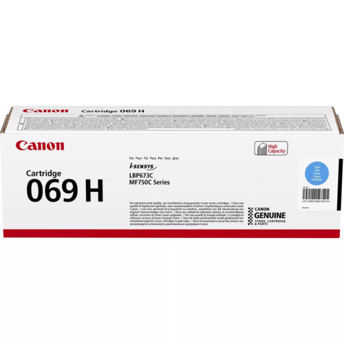 OEM toner cartridge Canon 069H Cyan