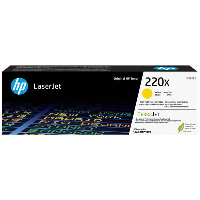 OEM toner cartridge HP 220X Yellow (W2202X)