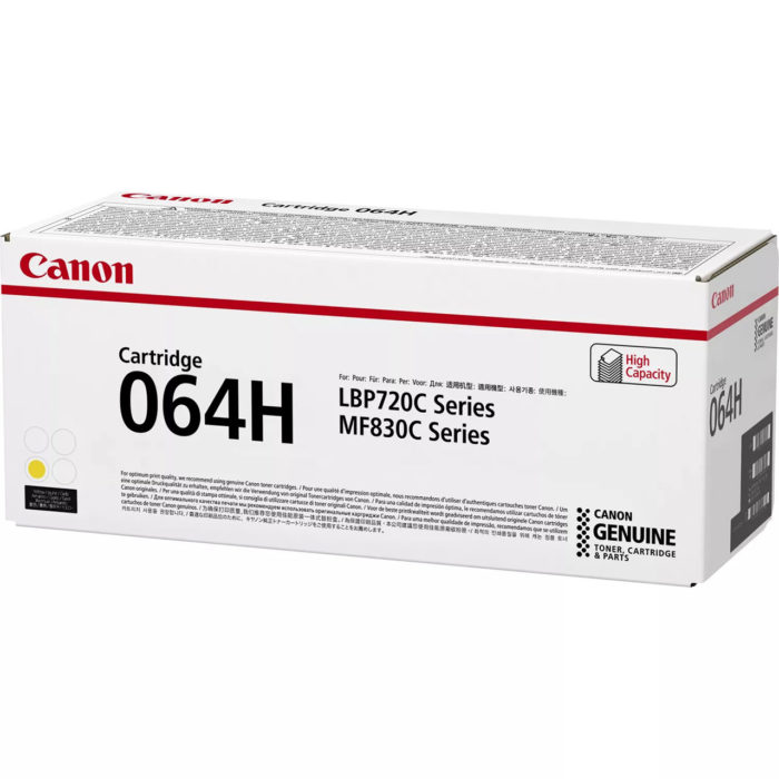 OEM toner cartridge Canon 064H Yellow