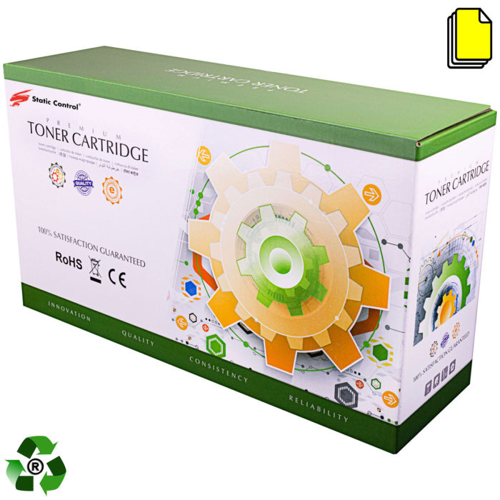 Static Control® toner cartridge replacement for HP 508A Yellow (CF362A)