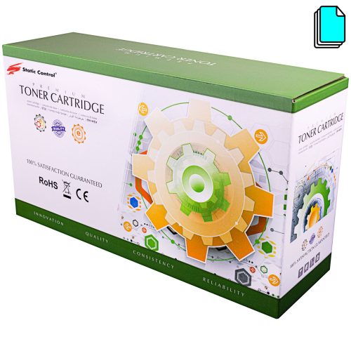 Static Control® toner cartridge replacement for Canon 075H Cyan